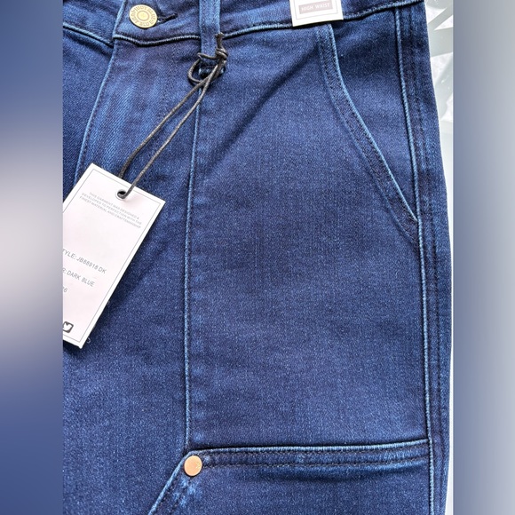 Judy Blue Vintage Horizon High Rise Work Wear Utility Straight Fit Jean NWT - Picture 13 of 17